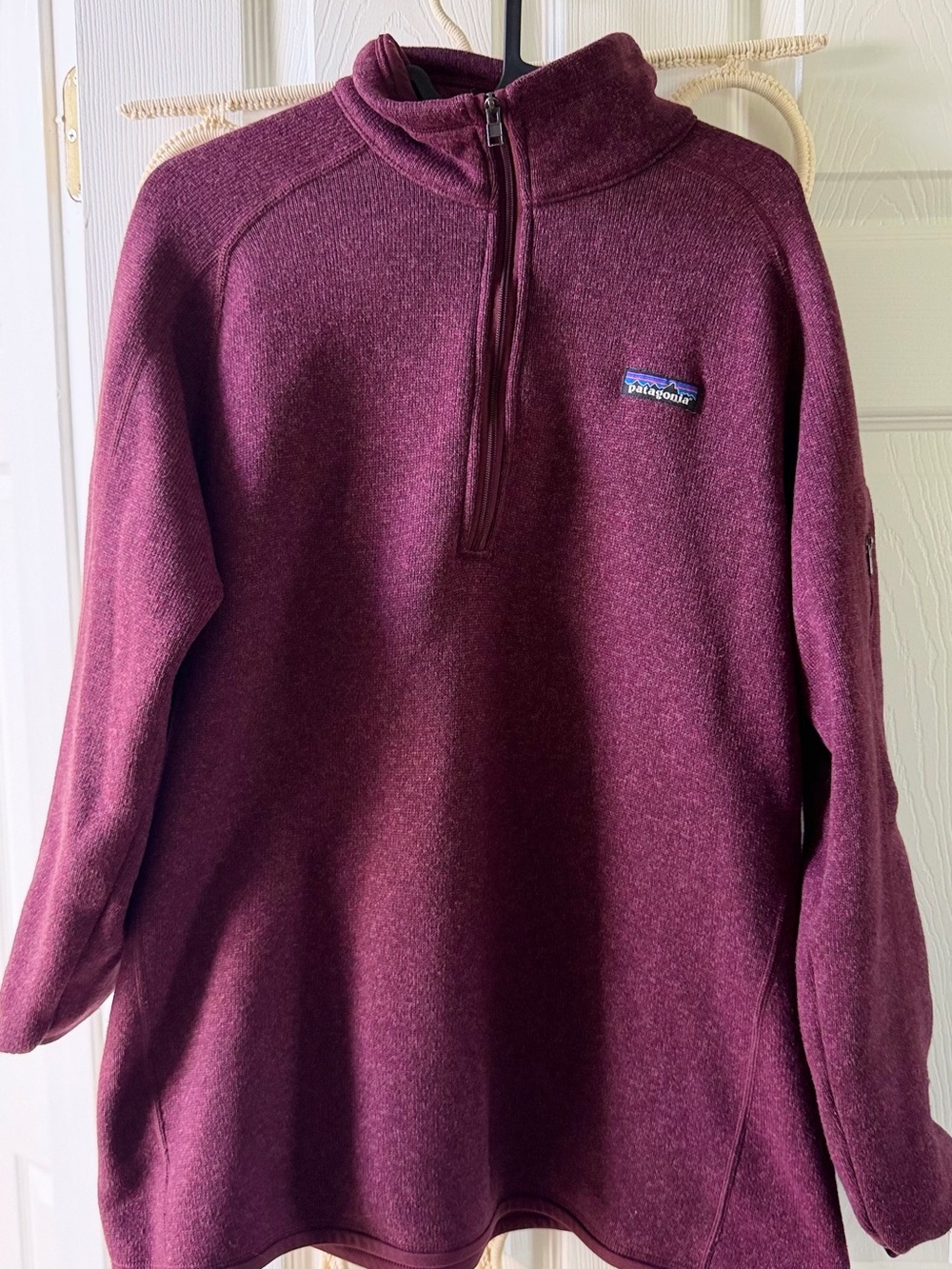 Patagonia Half-Zip Fleece Pullover - Wine/Burgundy